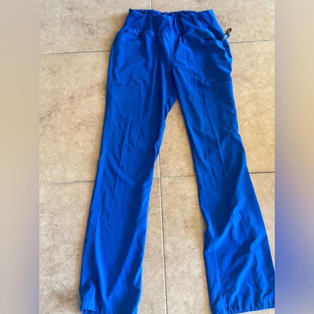 Cherokee iflex Royal Blue Small Tall Scrub Bottoms